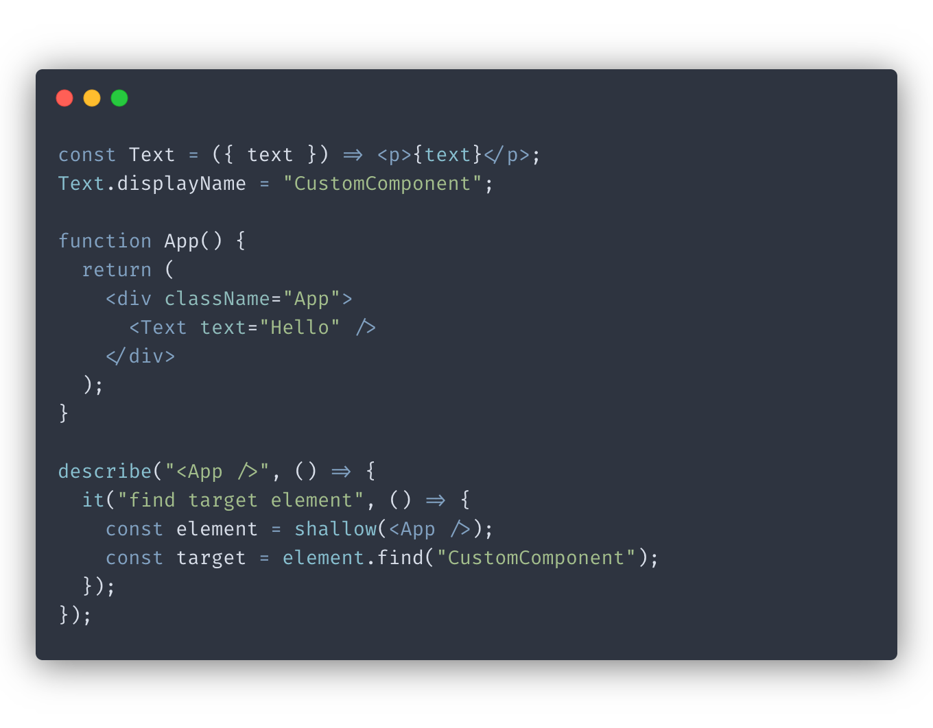Fundamental tips for testing React components with Enzyme  Development Tutorials Iskander